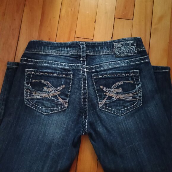 Silver Low Rise Berkeley Straight Leg - Picture 2 of 2